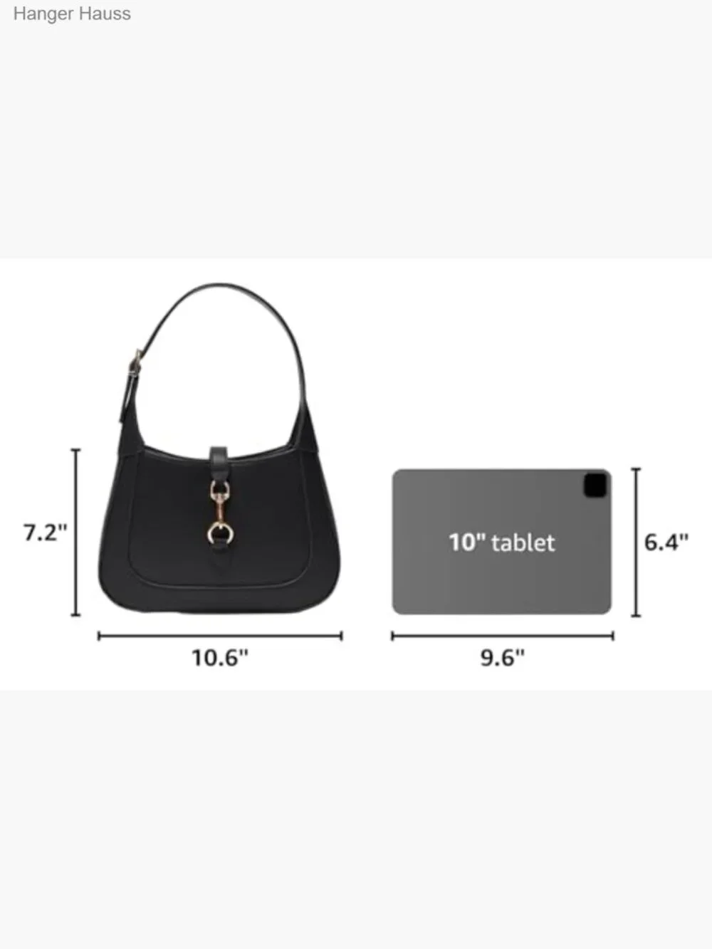 Small Vegan Leather Top Handle Hobo Shoulder Bag Crossbody Adjustable Strap